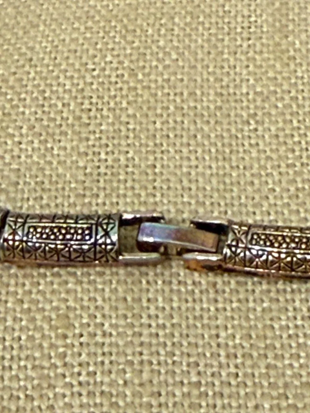 Vintage Gold-Tone Ornate Necklace With Amber Crystal Pendant & Intricate Details - Picture 6 of 11